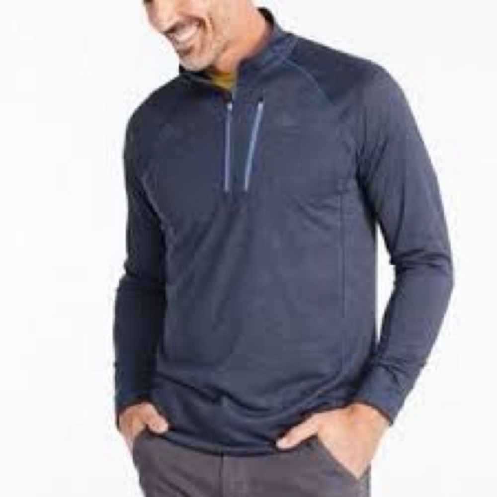 L.L. Bean Men’s Slightly Fitted Quick Dry Trail Tee 1/4 Zip Pullover Size Small - Picture 12 of 12